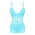 thumbnail image 4 of Women's Chemises Negligees Labor Day Offers Sexy Lingerie for Women Two Piece Catch outside Sexy And Lingerie Set with Leggings Womens plus Size Corset plus Size on Clearance Blue L, 4 of 9