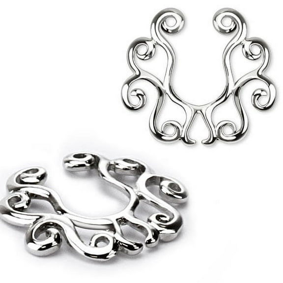 Luxe Modz Tribal Design Nipple Clip For Woomen Body Jewelry Niipple Rings Sold In Pairs