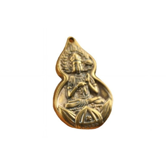 Brass feng shui Pendant Kwan-yin Necklace amulet 3.7 cm China Brass Pendant