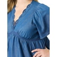 thumbnail image 4 of Jessica Simpson Women's Plus Oakleigh Baby Doll Peplum Top, Sizes 0X-5X, 4 of 5