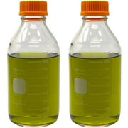 PYREX #1395-1L, 1000ml Media Bottle, Round, GL45 Screw Cap (Pack of 2)