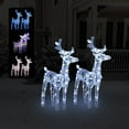 thumbnail image 2 of vidaXL Christmas Reindeers Xmas Decoration Light Display with LEDs Acrylic, 2 of 5