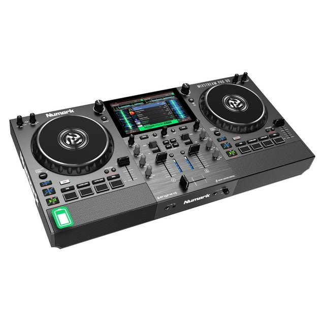Numark Mixstream Pro Go - controlador DJ portátil, batería, mezclador con separación de stems, altav
