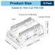 thumbnail image 3 of Uxcell 12-Pack Conectores LED COB, 2 Pines de 0.39 Pulgadas para Tira de Luz LED de 10mm [Transparente], 3 of 6