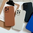 thumbnail image 2 of ML Candy Solid Color Soft Silicone Case for Apple iPhone 5S 6S 7 8 Plus XR XS 11 SE  SE 3 TPU Matte Phone Cover, 2 of 6