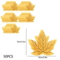 thumbnail image 3 of YIKA Halloween Decoration 50Pcs Fall Artificial Maple Leaves Fake Fall Maple Leaves For Thanksgiving Halloween Faux Autumns Maple Leaves For Wedding Party Harvests Season Halloween Ornaments, 3 of 6