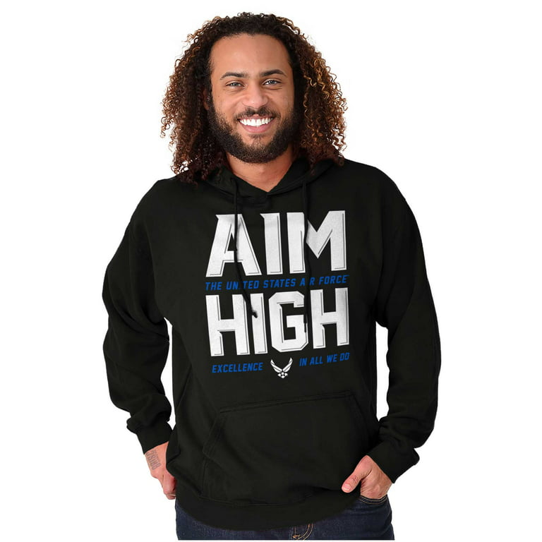 US Air Aim High USAF Logo Sweatshirt Women Men Brisco M -