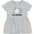 thumbnail image 3 of Inktastic I'm Teething Cute Shark Girls Baby Dress, 3 of 5