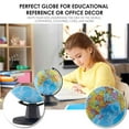 thumbnail image 3 of Globo terráqueo giratorio educativo para niños, globo terráqueo decorativo con geografía fácil de leer, océanos azules vibrantes y masas de tierra coloridas, tamaño perfecto para uso en el aula o la, 3 of 5