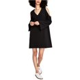 thumbnail image 1 of Rachel Roy Vestido tipo túnica con hombros descubiertos para mujer, negro, extragrande Rachel Roy Sayo, 1 of 1
