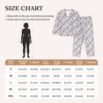 thumbnail image 4 of Honeii Nautical And Pirate Owls print Women's Pajama Sets Long Sleeve Button Down Sleepwear Nightwear Soft Pjs Lounge Sets-Medium, 4 of 7