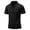 Black, variant on Mens Shirts Summer Men Casual Solid Slim-fit Short Sleeve Turndown Pullover T-Shirt Tops Blouse