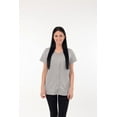 thumbnail image 4 of USBD Crew Neck Post Mastectomy Shirt with Drain Pockets Size: XX-Large, Color: Gray, 4 of 6