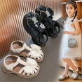 thumbnail image 6 of EnJoCho Big Kids Girl Sandals Summer Mesh Bow Closed Head Princess Shoes Daily with Dresses Girl Kids Casual Soft Stylish Sandals White, 6 of 6