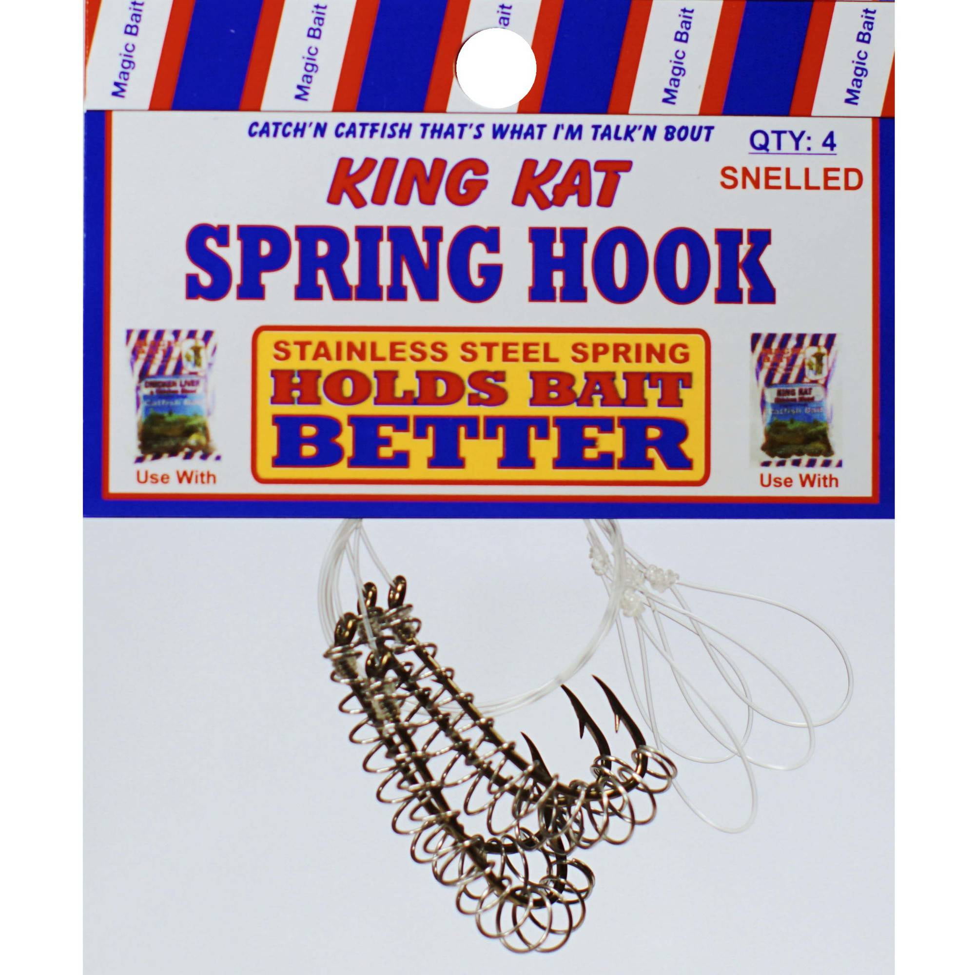 4 Combo Packs  Magic Bait  Hog Wild Sponge Hooks 3 Pk Sz-4 & Sz-6 Treble Hooks 