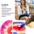 thumbnail image 4 of OUNONA 3Pcs Clock Learning Wooden Clock Toys For Hand-eye Coordination In Childhood Education, 4 of 8