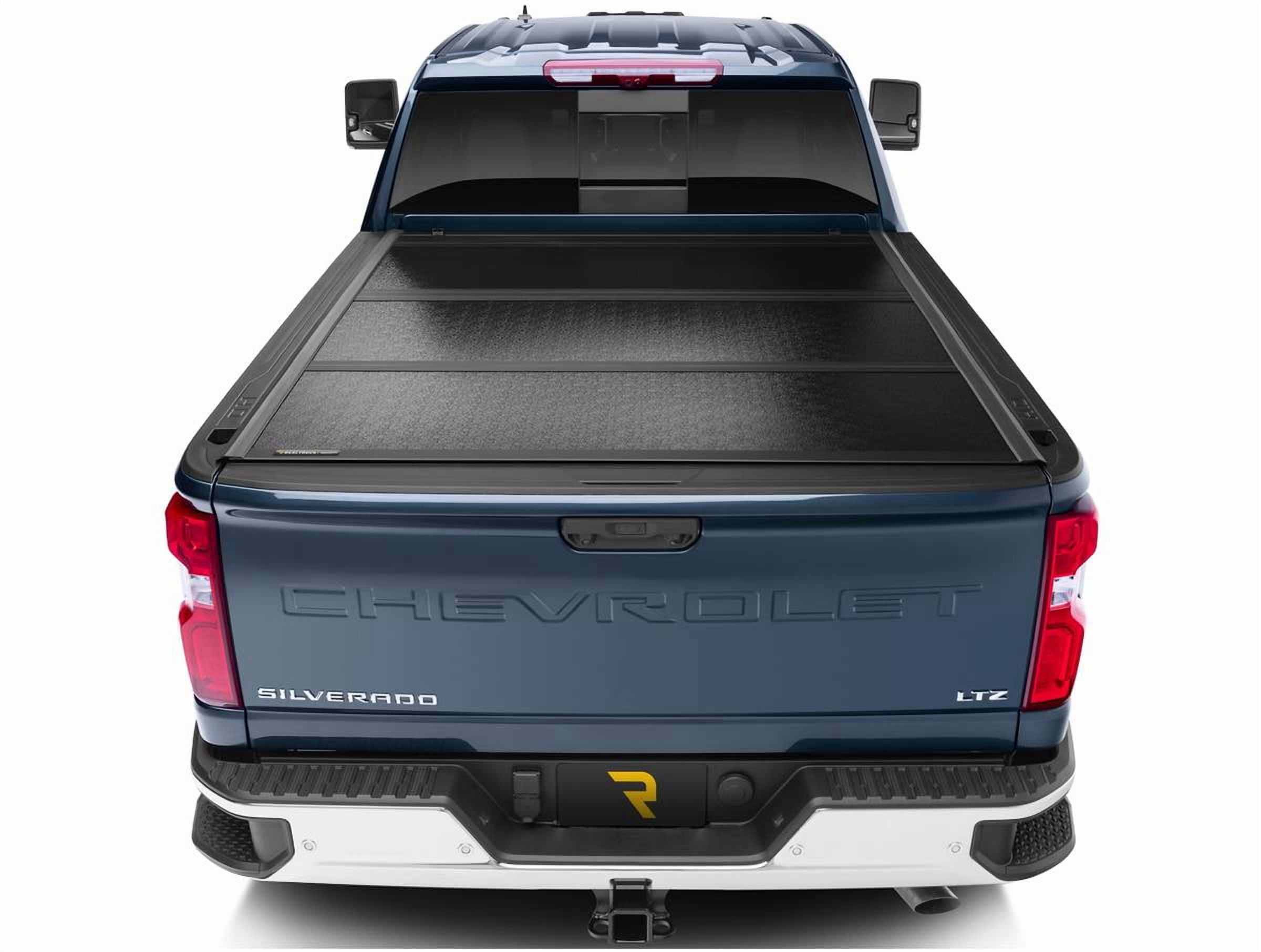 RealTruck UnderCover Flex Hard Folding Tonneau Cover Fits 2007-2013 Chevy/GMC Silverado/Sierra 1500 w/ bed caps 6'7" Bed (78.7")