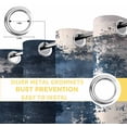 thumbnail image 6 of Navy Blue Grey Blackout Curtains for Bedroom/Living Room, Thermal Insulated Kitchen Curtains, Modern Abstract Art Farmhouse Grommet Darkening Window Treatment Drapes 42"x84"x2, 6 of 8