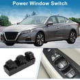 thumbnail image 2 of Interruptor de ventana eléctrica único para el lado del conductor delantero para Nissan Altima Tiida 2010-2017 Negro, 2 of 7