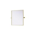 thumbnail image 4 of Elegant Kitchen and Bath Amoura 27x30 Pivot Mirror in Brass, 4 of 8