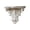 White, variant on Gothic Carved Floating Wall Shelf Vintage Scroll Corbel Display Rack Decorative Bracket Shelf For Photos Figurines Kitchen Bedroom(White-15.8Cm)