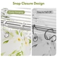thumbnail image 4 of Bathway Plastic Shower Curtain Rings, 12 Pcs Clear Shower Curtain Hooks, O Shape Shower Curtain Hooks Rings, Easy to Snap Closure Shower Hooks for Shower Curtain and Liner Bathroom, 4 of 8