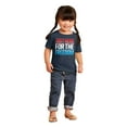 thumbnail image 4 of Patriotic Just Here For The Freedom Toddler Boy Girl T Shirt Infant Toddler Brisco Brands 6M, 4 of 6