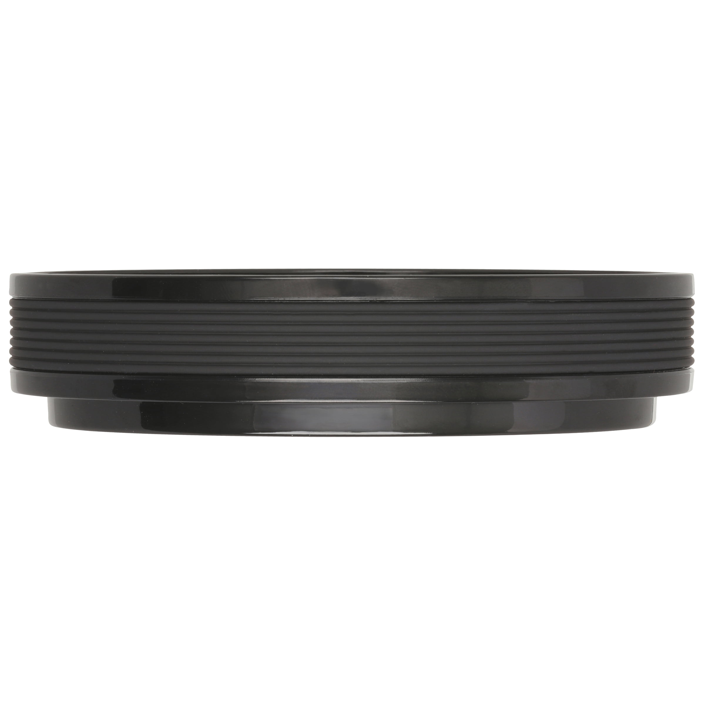 Mainstays Soft Touch Black Plastic Soap Dish, 1 Each