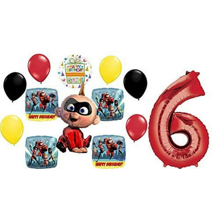 The Incredibles Party Supplies 6th Birthday Baby Jack Jack Balloon Bouquet Decorations