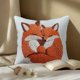 thumbnail image 1 of CaiYueKe Fox Pillow Cover Enfold Embrace Animal Print Decorative Cushion Case Soft Polyester Home Decor Living Room Bedroom Throw Pillow Cover Cozy Modern Accent Pillow, 1 of 6