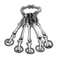 thumbnail image 2 of Pulsera De Mano De Esqueleto De Halloween Con Anillo, Pulsera De Metal Punk, Anillo De Dedos De Esqueleto Para Mujeres Y Hombres, Regalos seitruly AP006169-01, 2 of 6