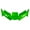 Green, variant on Lightweight Motorcycle Aerodynamic Wing Attachment Strong ABS Motorcycle Fairing Accessory Suitable for Bikes