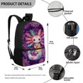 thumbnail image 5 of Uourmeti Salamander Pattern Durable School Backpack, 17 Inchs Adjustable Comfort Straps Student Bookbag Universal Matching Large Capacity Backpack for Teen, 5 of 6