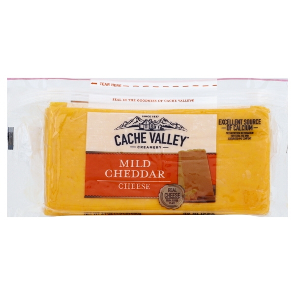 Cache Valley Mild Cheddar Cheese Slices, 24 oz