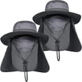 thumbnail image 1 of IYEBRAO Sombrero para el sol para hombre al aire libre con solapa para el cuello y la cara Protección UV Sombrero de pesca de ala ancha para senderismo Safari Jardinería UPF 50+, 1 of 1