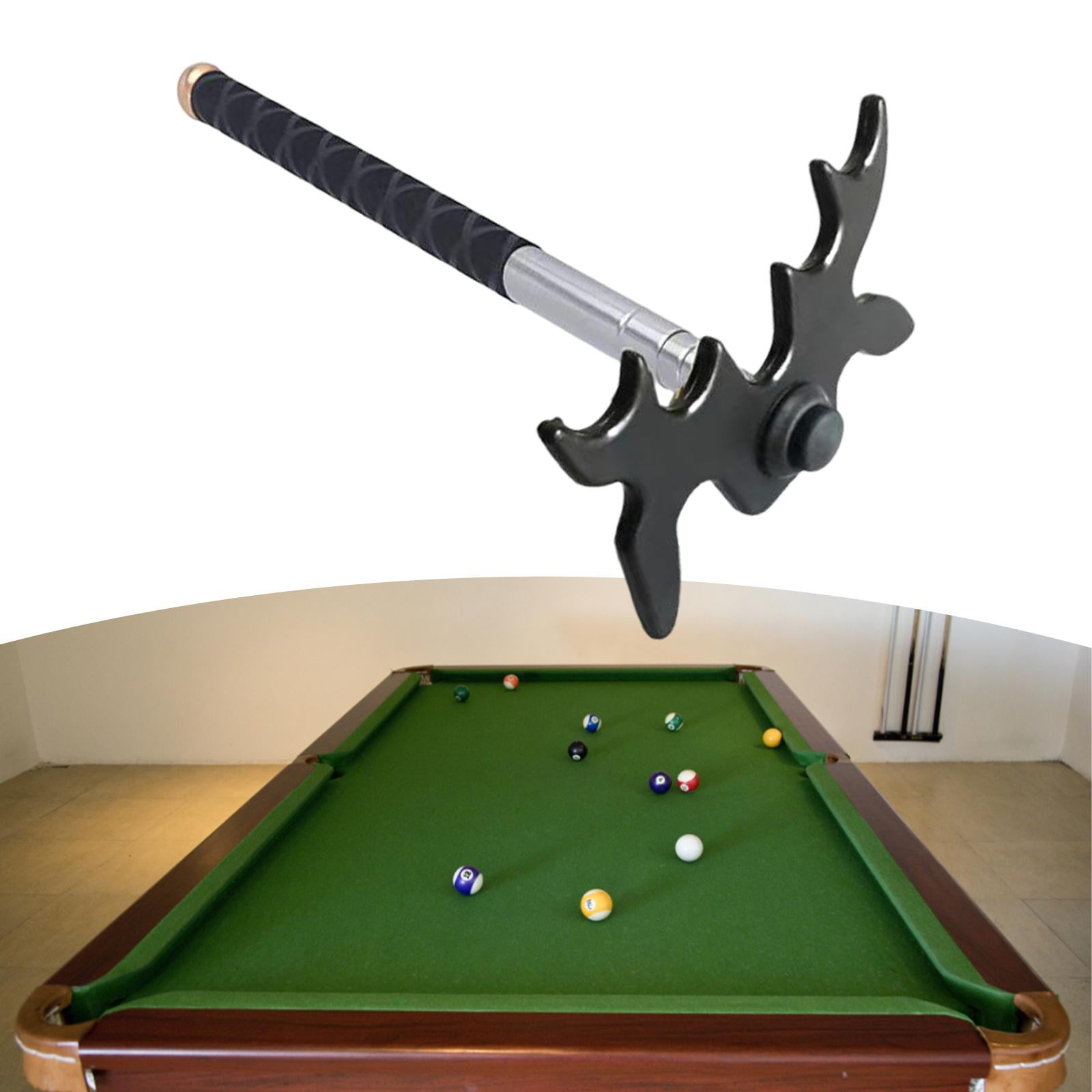 Portable Billiards Pool Stick Bridge Head Stainless Steel