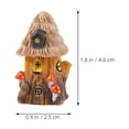 thumbnail image 2 of unbranded 10Ud Miniaturas Resina Casita Hongo Trunk Árbol Ornamentación Jardín, 2 of 8