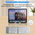 thumbnail image 6 of RONY Foldable Wireless Bluetooth Keyboard & Mouse Combo: Rechargeable Portable Travel Keyboard for Phone Laptop Mac Desktop (Silver), 6 of 15