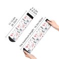 thumbnail image 2 of Bingfone Cute Magic Bunny Design Patterned Men's Women's Casual Cotton Socks, 2 of 5