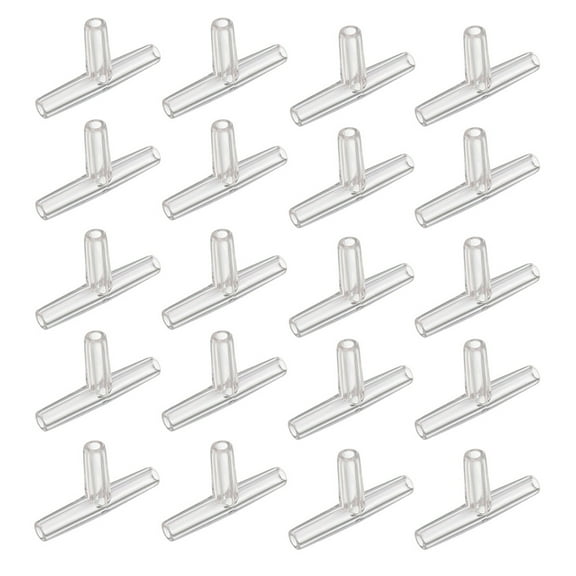 Aquarium Air Valve Connector,Plastic Inline Tubing,Tee,Valves,for 4mm Fish Tank Pond Air Line 30pcs
