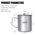 thumbnail image 4 of 750ml French Press Pot Camping Coffee Pot For Outdoor Activities, 4 of 6