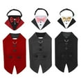 thumbnail image 4 of 1set Pet Tuxedo Dog Wedding Outfit Comfortable Pet Clothing Halloween Dress for Weddings and Parties, 4 of 9