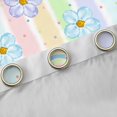 thumbnail image 4 of Homewish Cartoon Blossoms Floral Blackout Curtains Set of 2 (52x84 Each) for Kid, Dreamy Rainbow Window Curtains, Colorful Stripes Lines Curtains and Drapes, Blackout Curtains Bedroom Decor, 4 of 6