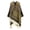 Olive, variant on Women's Soft Poncho Cape Open Front Top Fringe Knit Elegant Winter Warm Oversized Pull On Fall Old Fashioned Olive One Size