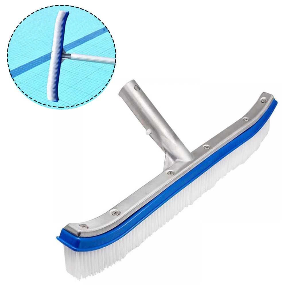 Pool Brush Durable Nylon Brush With Strong Connector Soft Nylon 10"/18" Wide 