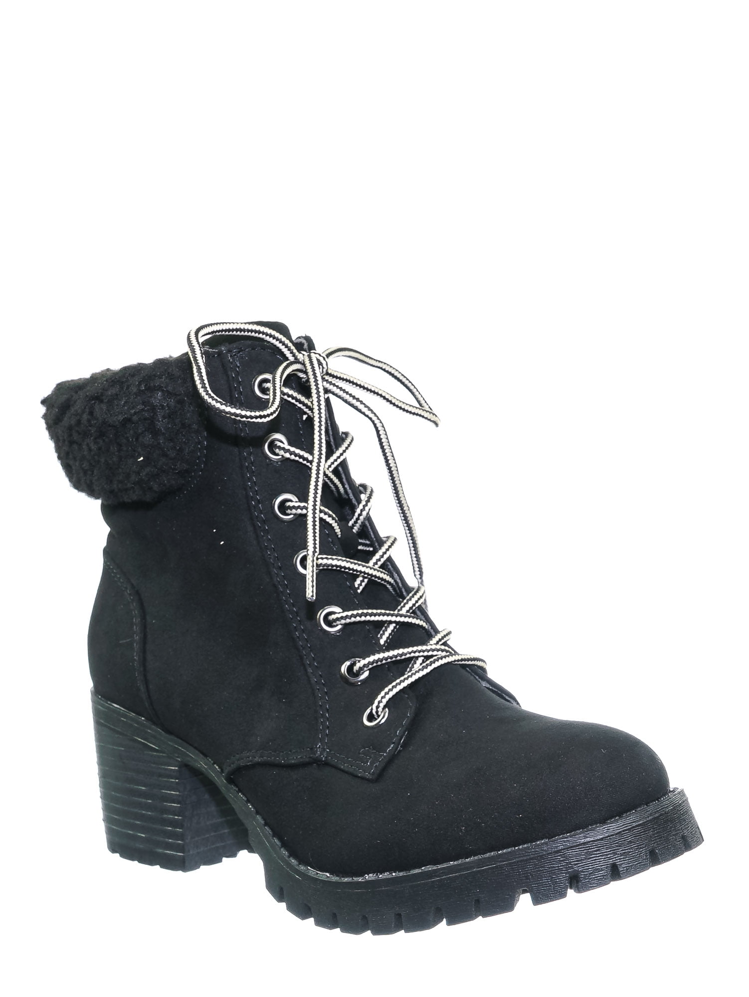 bamboo black combat boots