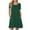 Green, variant on Uaswgudfs ​Women's Modern Short Sleeve Round Neck Midi Dress​ - Summer Casual Asymmetric Sleeve Cutout & Pockets, Lightweight Soft Fabric Design Army Green L
