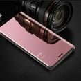 thumbnail image 3 of Compatible With Galaxy S10e Case Mirror Phone Case, Cover Clear View Pu Leather Case Flip Protective Cover Wallet Phone Case Flip Case Wallet Case Leather Cover For Galaxy S10e, Rose Gold, 3 of 4