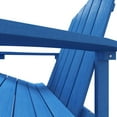 thumbnail image 4 of vidaXL Patio Adirondack Chair with Footstool HDPE Aqua Blue, 4 of 29