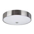 thumbnail image 2 of Aspen Creative 63004L-1 LED Large Flush Mount Ceiling Light Fixture, Contemporary Design in Satin Nickel Finish, Frosted Glass Diffuser, 14" Diameter, 2 of 6